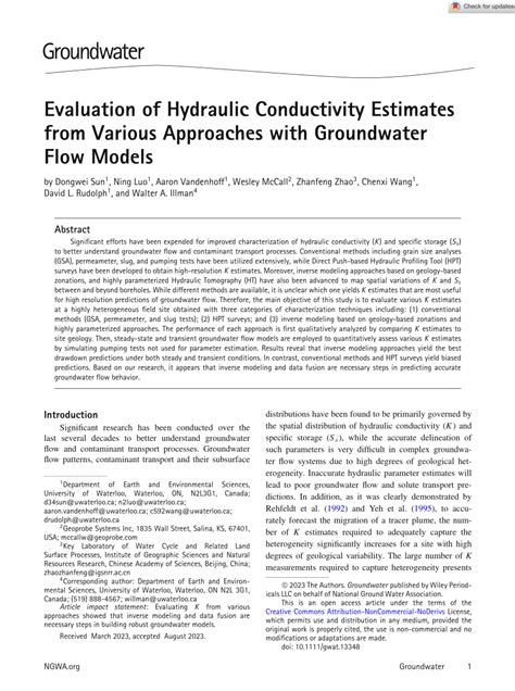 k strain hydraulic|Evaluation of Hydraulic Conductivity Estimates from Various .